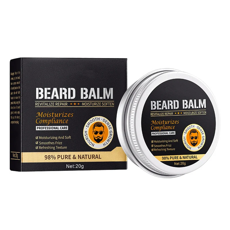 Beard Balm for Men Moisturizing Nourishing Beard Care Smooth Soft Fragrant Styling Balm Perfect Father Gift-Soften Coarse Beards,Conditioner Moisturize Dry Facial Hair for a Well-Groomed Beard Premium