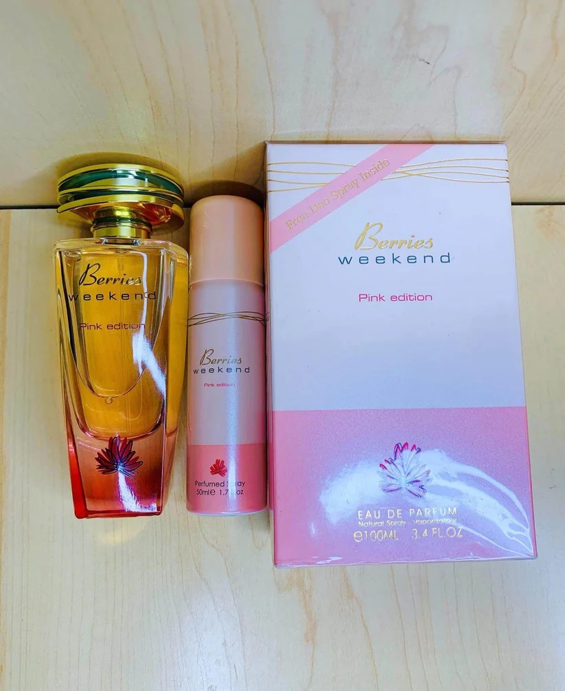 Berries Weekend Edp Fragrance for Ladies By Fragrance World 50ml/Berries Weekend Pink Edition Eau De Parfum 50ml Fragrance Suitable For Women Berry's Weekend Pink Edition EDP Perfume