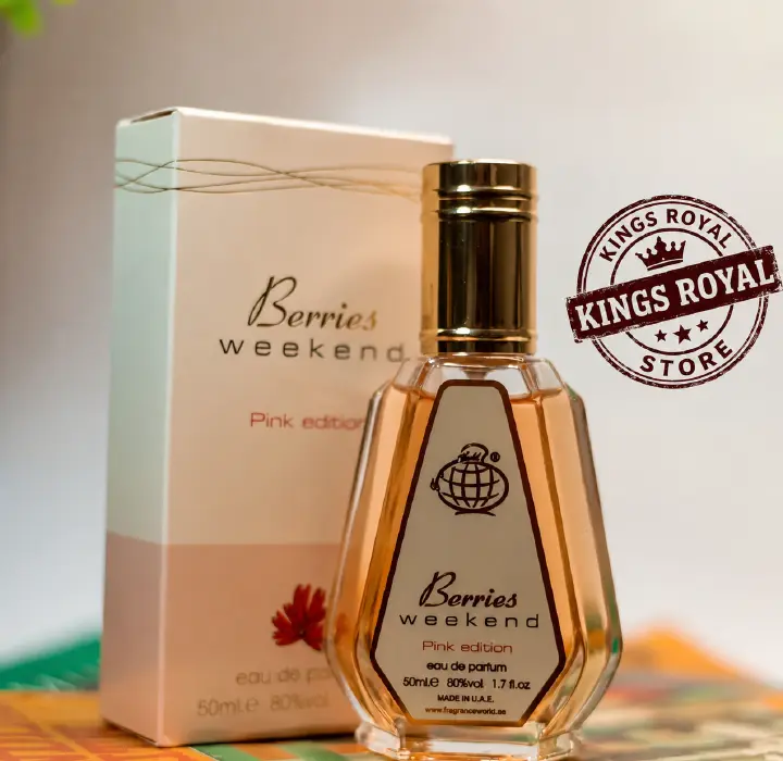 Berries Weekend Edp Fragrance for Ladies By Fragrance World 50ml or Berries Weekend Pink Edition Eau De Parfum 100ml Fragrance Suitable For Women Berry's Weekend Pink Edition EDP Perfume