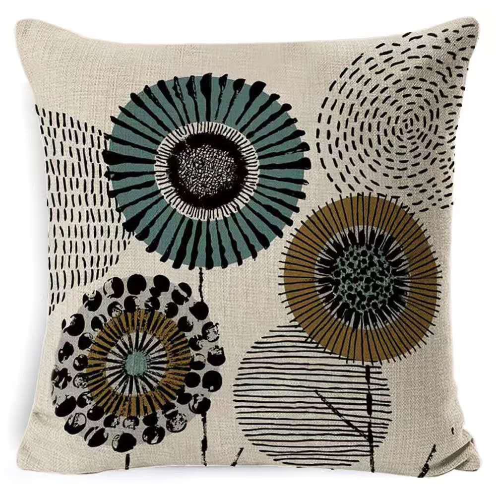 set of 4pcsLinen Cushion Cover Size 45x45cm – Natural Linen Fabric Square Pillow Case for Couch, Bed, Living Room or Minimalist Home Decor Accents