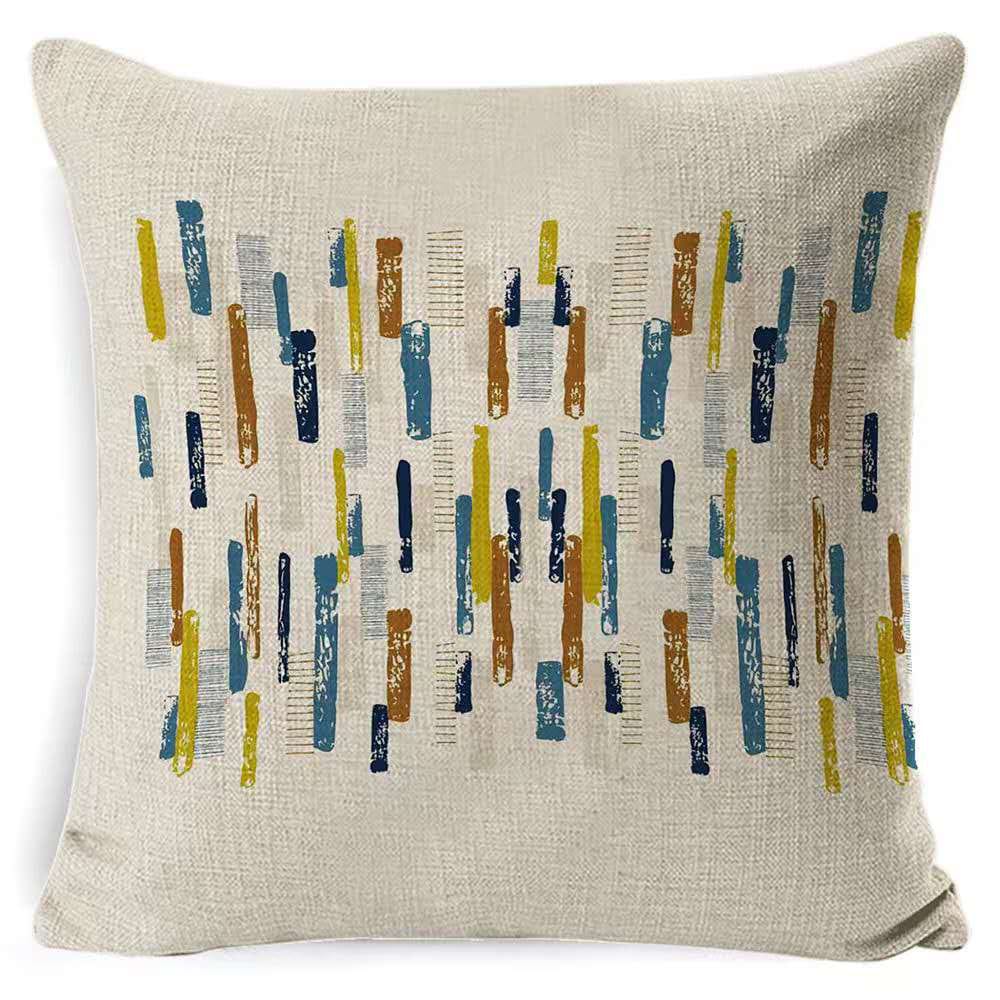 set of 4pcsLinen Cushion Cover Size 45x45cm – Natural Linen Fabric Square Pillow Case for Couch, Bed, Living Room or Minimalist Home Decor Accents