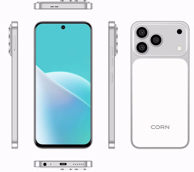CORN MEGA 100 MAX 6.67"HD 64GB ROM, 5(2+3)GB RAM 5000mAh STRONG BATTERY DUAL SIM CARD SMART PHONE SIDE-MOUNTED FINGERPRINT FACE UNLOCK,13MP ULTRA CAMERA 8MP SELFIE Smart Phones