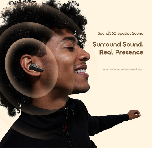oraimo SpaceBuds Air 38 Hours Smart Finder True Wireless Bluetooth Earbuds  Earphones