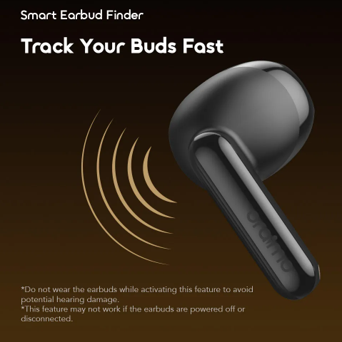 oraimo SpaceBuds Air 38 Hours Smart Finder True Wireless Bluetooth Earbuds  Earphones