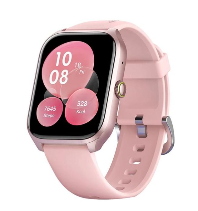 Oraimo SMART Watch 5 Lite OSW-804 Smart Watch - 2.01" HD Touch Screen, Bluetooth 5.3 Calling, 105 Sports Modes, Heart Rate & SpO2, IP68, Pink/Rose Gold - 1 Year Warranty