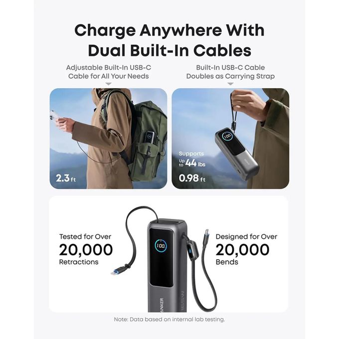 Anker Power Bank, 25,000mAh 165W