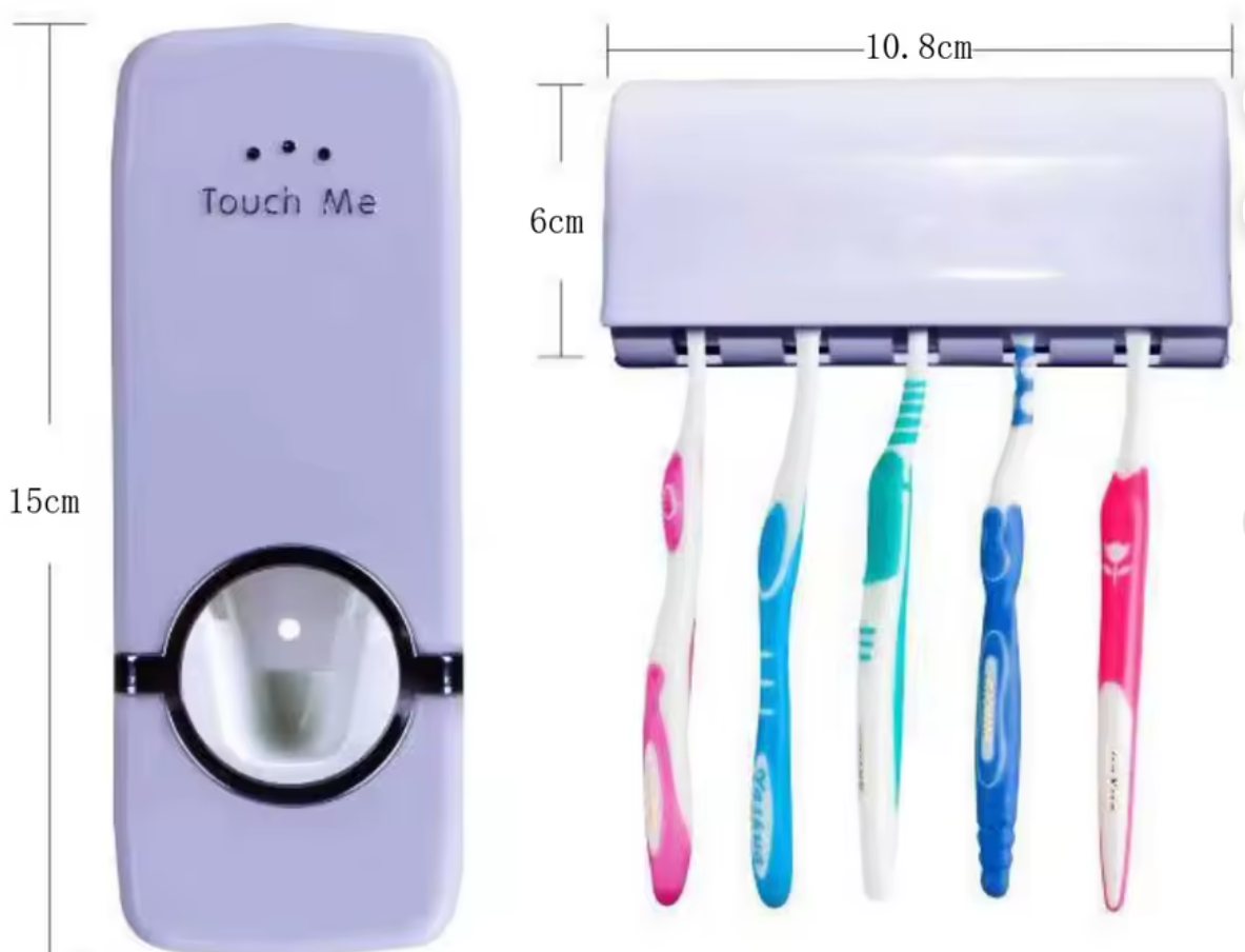 PRICE DROP! PROMOTION PRICE! 🤑DONT MISS OUT🦋Best-selling Punch-free Automatic Toothpaste Dispenser Wall Adhesive Toothbrush Toothpaste Electric Toothbrush Holders