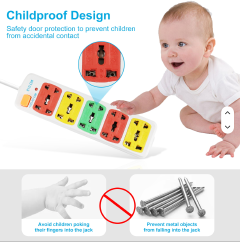 [ TODAY CLEARANCE OFFER ]Cheap Socket 5 Electric Outlets with Switch Universal Extension Socket Wholesale Power Strip