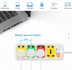[ TODAY CLEARANCE OFFER ]Cheap Socket 5 Electric Outlets with Switch Universal Extension Socket Wholesale Power Strip