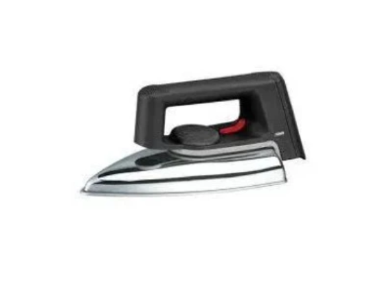 Cut your ironing time—and your budget—in half  with the AILYONS Electric Dry Iron Box 1000W Non-Stick Soleplate (Silver & Black)