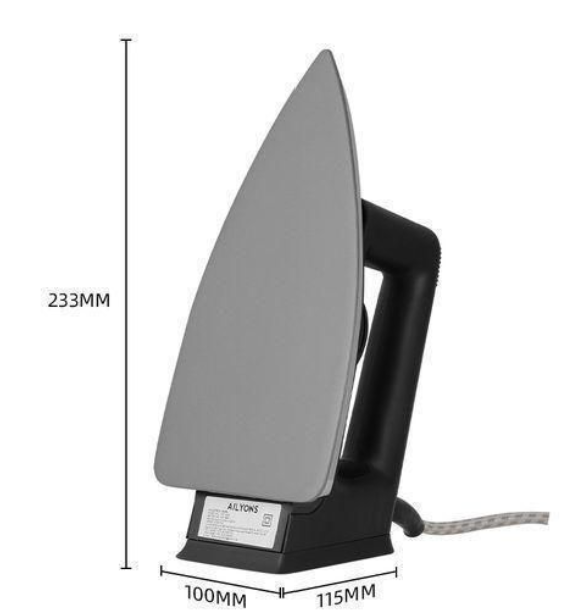 Cut your ironing time—and your budget—in half  with the AILYONS Electric Dry Iron Box 1000W Non-Stick Soleplate (Silver & Black)