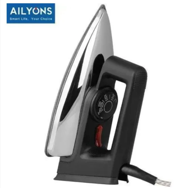 Cut your ironing time—and your budget—in half  with the AILYONS Electric Dry Iron Box 1000W Non-Stick Soleplate (Silver & Black)