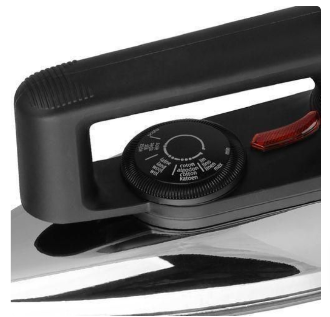 Cut your ironing time—and your budget—in half  with the AILYONS Electric Dry Iron Box 1000W Non-Stick Soleplate (Silver & Black)