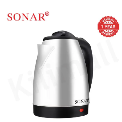 🎁 Buy Now & Get a FREE Gift!   Sonar 1.5M Power Cord 1500W Stainless Steel Electric Kettle Energy Efficient Heater Jug Cordless Electric Kettle SR-X1