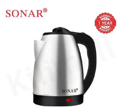 🎁 Buy Now & Get a FREE Gift!   Sonar 1.5M Power Cord 1500W Stainless Steel Electric Kettle Energy Efficient Heater Jug Cordless Electric Kettle SR-X1