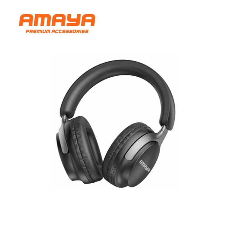 AMAYA AEB-H310 HIGH QUALITY WIRELESS HEADPHONE BLUETOOTH 5.3, TYPE-C USB, PURE BASS SOUND-TUNING TECHNOLOGY, HIGH-DEFINITION MICROPHONE, WITH 3.5MM AUDIO INTERFACE, SCALABLE DESIGN