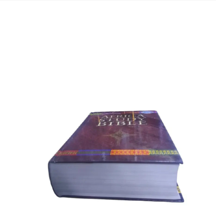 AFRICA STUDY BIBLE NEW LIVING TRANSLATION (NLT) Has book introduction,application notes that helps on how to apply biblical truth to everyday life situations and articles that provide practical guide