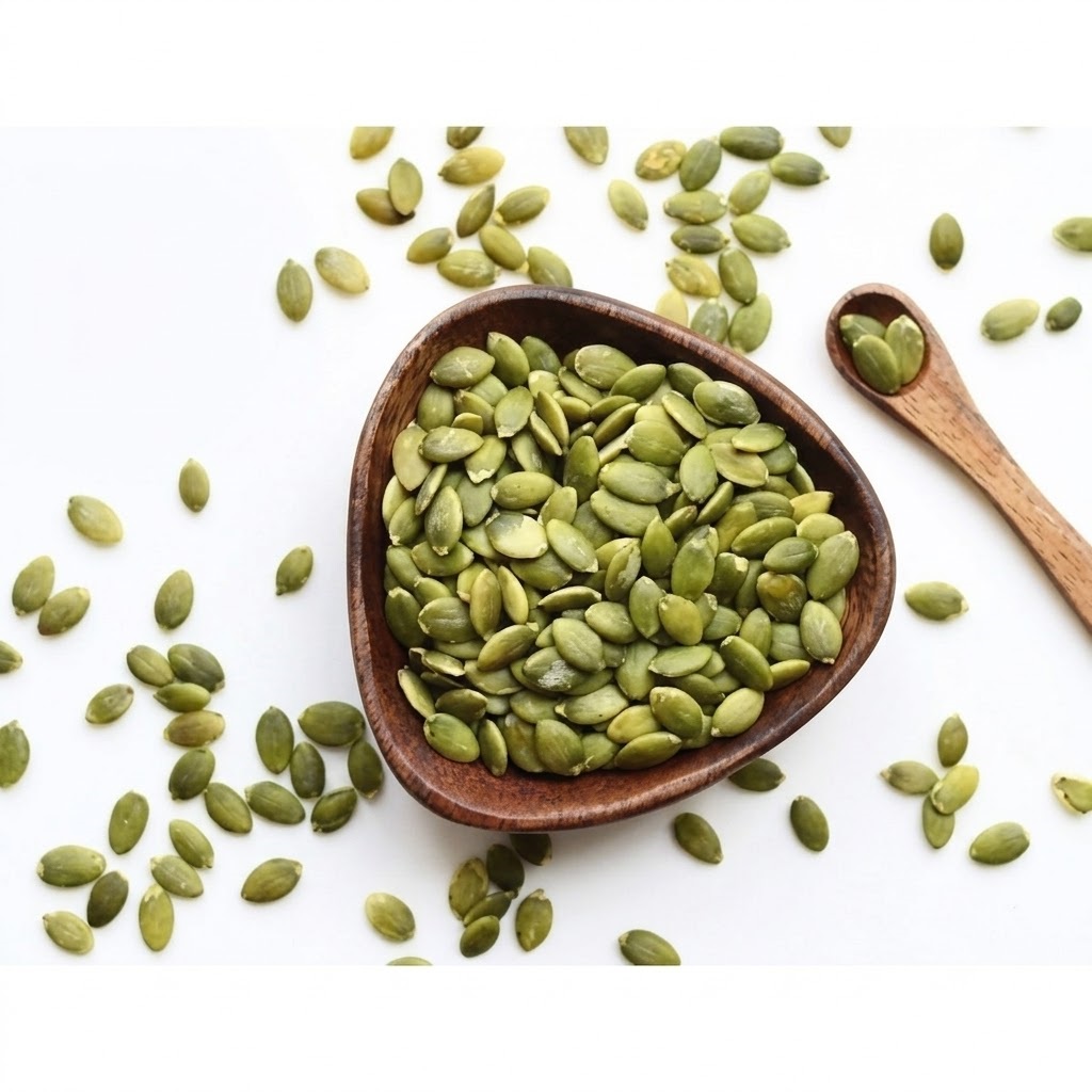 Green pumpkin seed powder