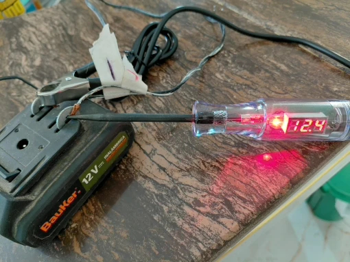 Car Truck Voltage Circuit Tester Digital Led Long Probe Pen Bulb Automobile Diagnostic Tools Auto Repair 6V 12V 24V 36V 70V DC