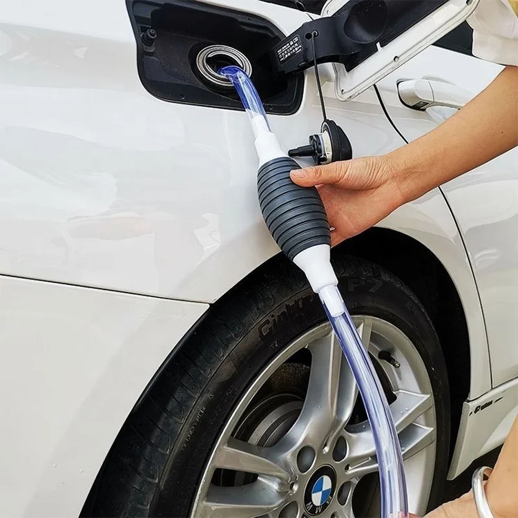 Siphon Pump Hand Fuel Pump Car Fuel tank Sucker Oil Transfer for Car and Truck With Water Diesel Hose