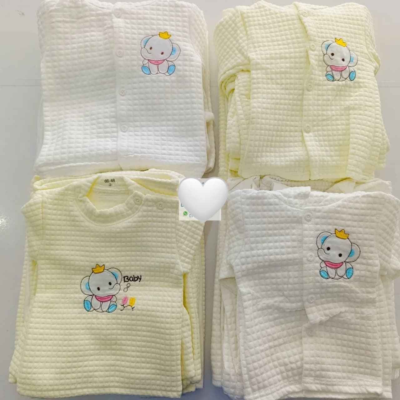 Premium /Heavy Waffle-Knit Baby Receiving Set