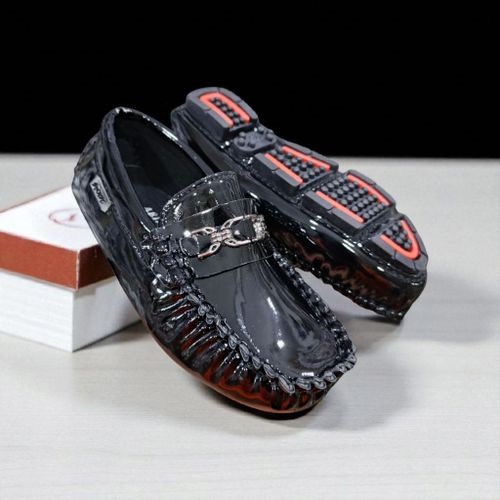 Premium Glossy Leather Kids Loafers –  Comfort Grip Sole