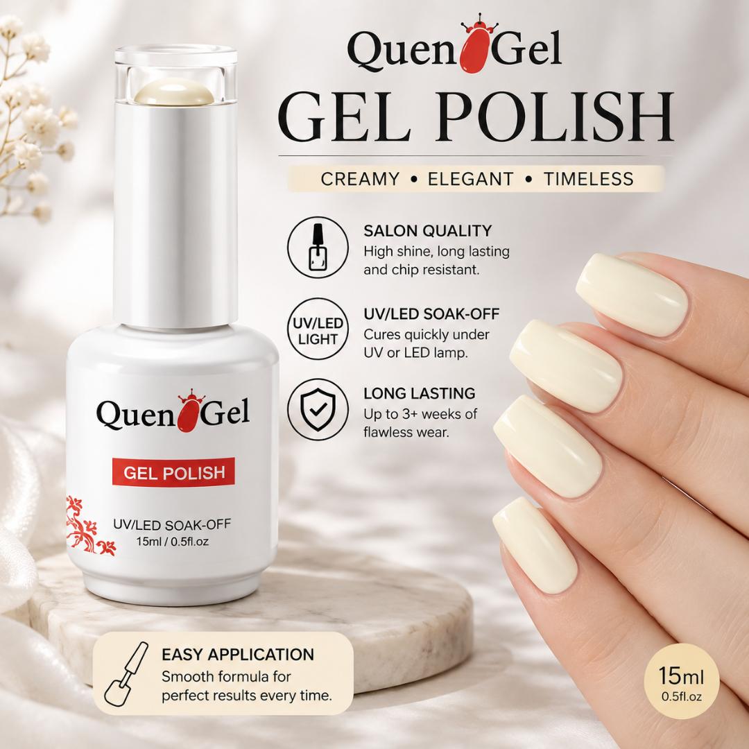 15ml Nail Gel Polish Soak Off UV/LED Manicure Pedicure Professional UV/LED Soak Off  Color Gel Nail Polish Manicure Salon Gel Polish Best Quality Non Toxic  Lasts and Lasts at Least 30 Days