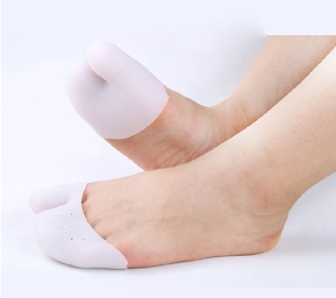 1pair Soft Forefoot Pads Silicone Gel Pointe Toe Finger Cover Pain Protector High Heels Gel Pads for Feet Ballet Foot Carere