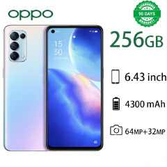 Refurbished Phone OPPO Reno5 Reno 5K 5g Smartphone 6.43" 4300mAh 8GB+128GB, 12GB+256GB Rear Camera: 64MP Front Camera: 32MP