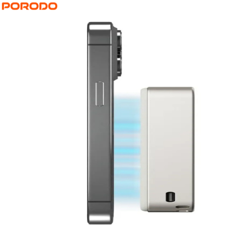 PorodoPDPB15WSLYL 10000mAh 15W Quick Charge MagSafe Power Bank with Compact & Portable Design,Strong Magnetic Hold,LED Battery Indicator