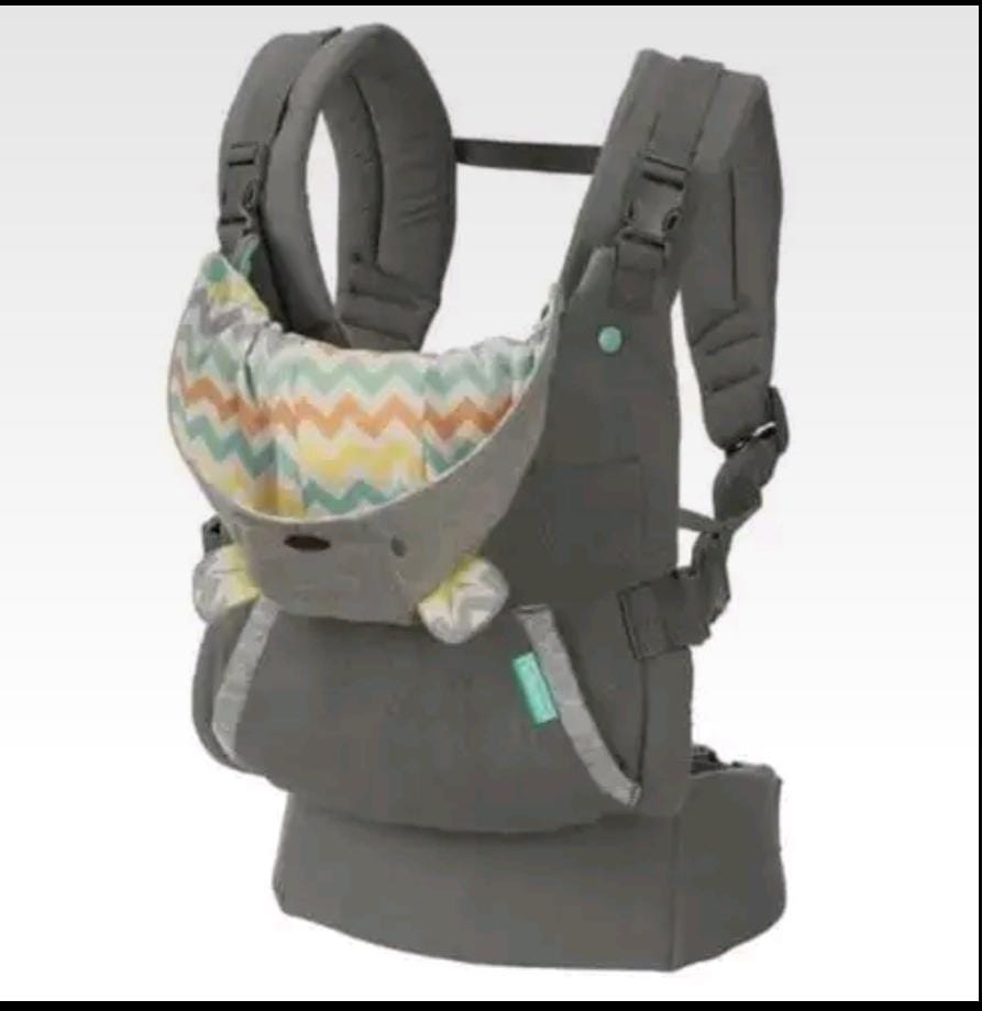 Infantino Hooded Baby Carrier – Ergonomic Adjustable Baby Carrier with Protective Hood