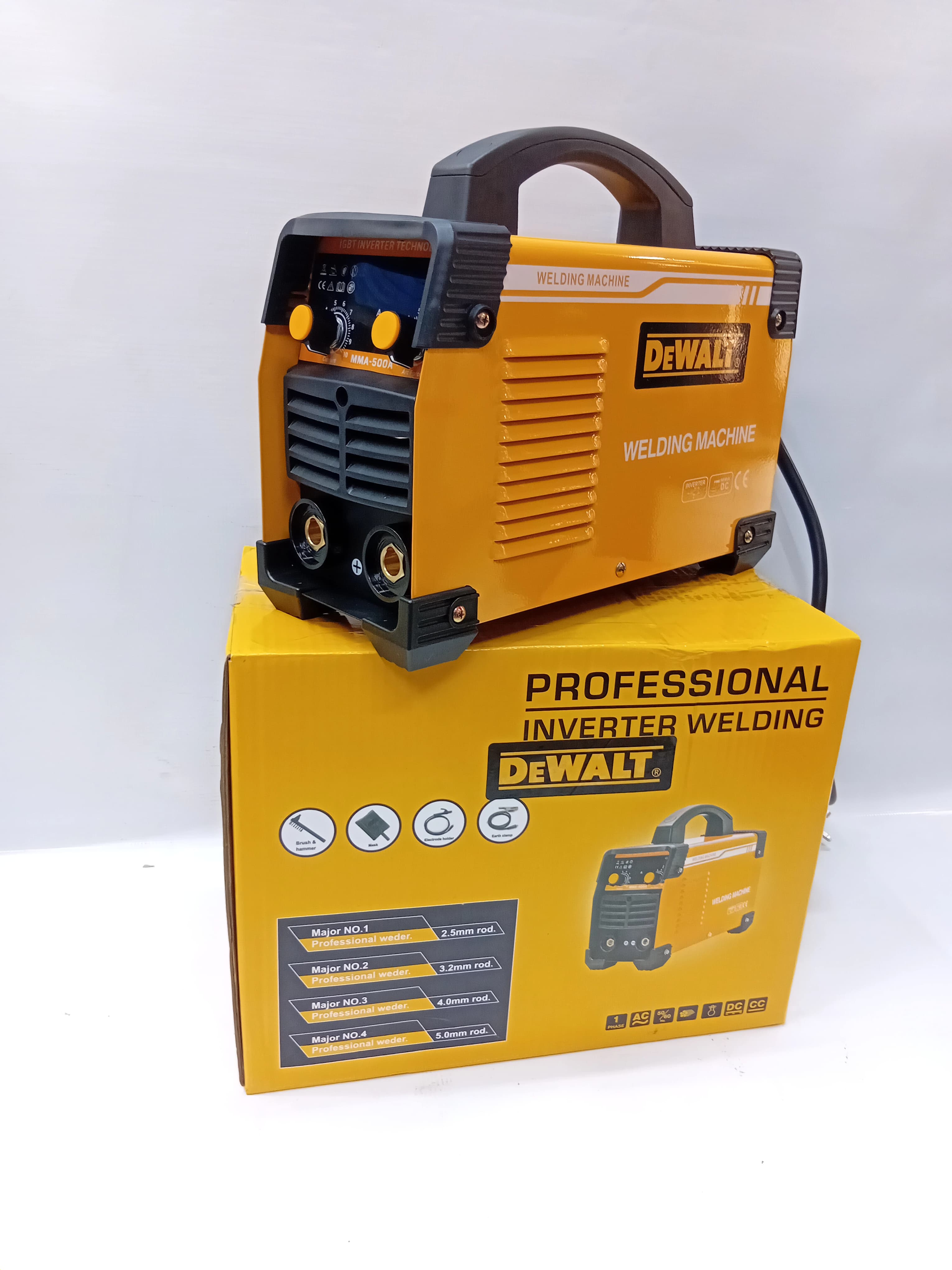 DeWalt 500A Welding Inverter Machine – Heavy Duty ARC MMA Electric Welder, Portable Professional Welding Machine