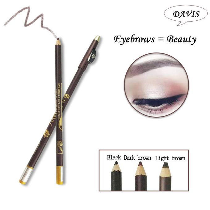 Davis Davis 3pcs Eye Pencil Set - Black, Dark Brown, Brown - Waterproof, Vitamin A & E - For Female