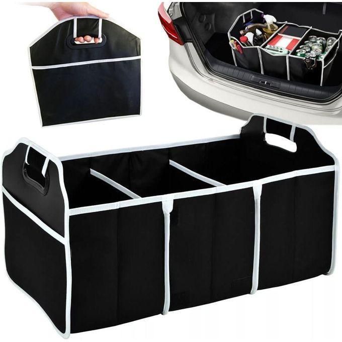 Car Boot Organizer – Foldable Storage Box with Multiple Compartments, Interior Car Accessories