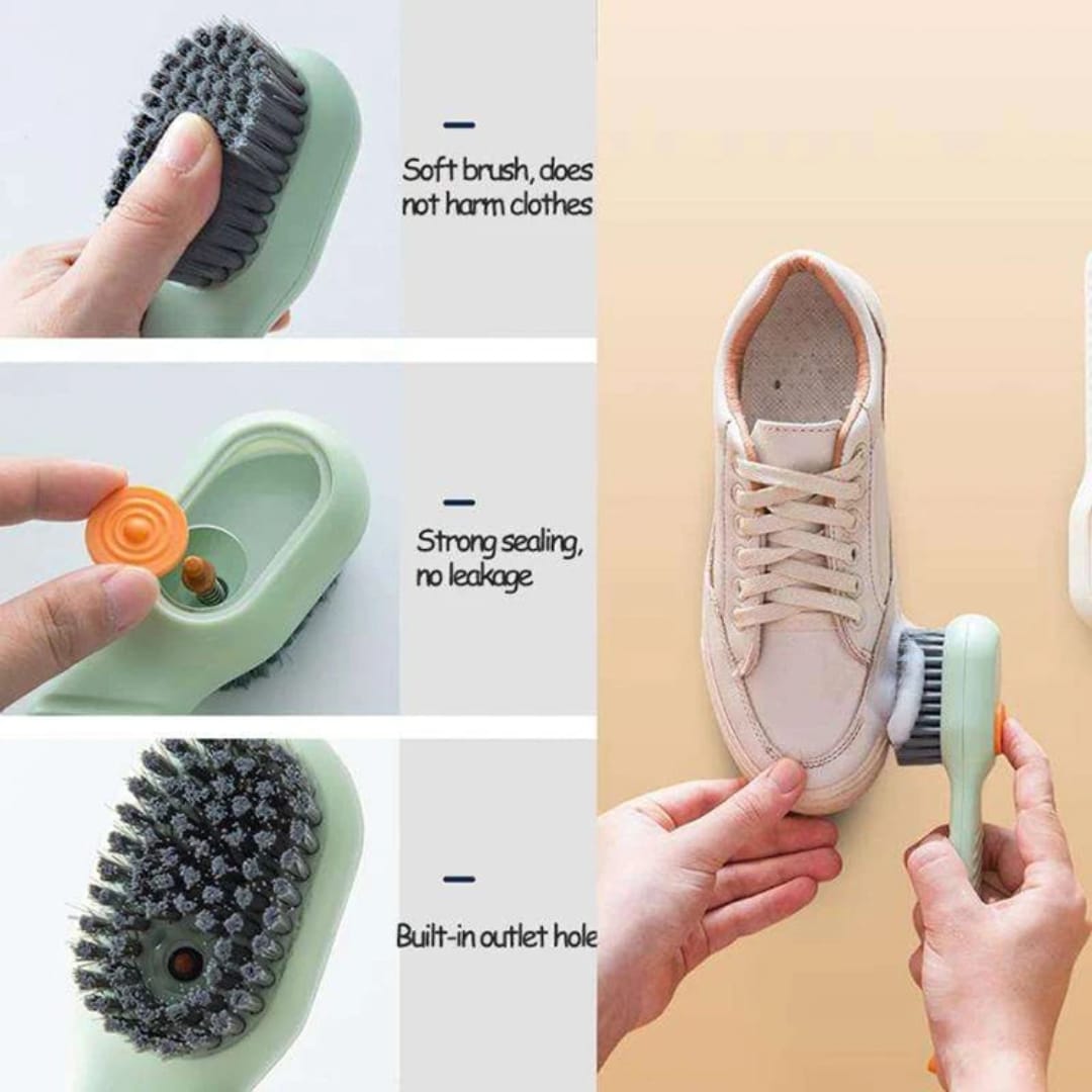 Multifunction Cleaning Shoe Brush with Soap Dispenser Brush - make your shoes stays super clean and fresh