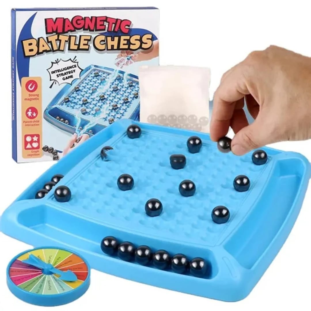 Magnetic battle Chess Set -Fun Family Interactive Games Magnetic Battle Chess Game with Magnetic Stones Board Game