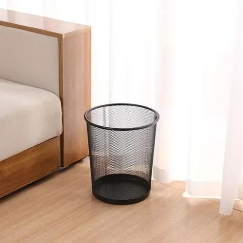 9L Mesh Metal Dustbin -Open Top Waste Bin for Home & Office-Keep your space organized
with this round wastepaper basket .