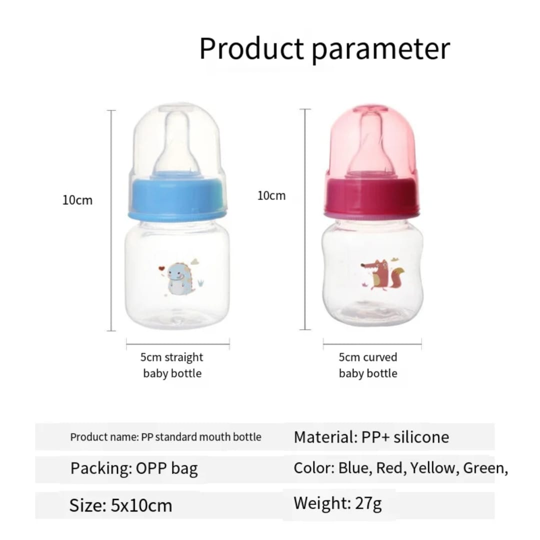 60ML Newborn Baby Milk Bottle Baby Care Feeding Bottle for ease in baby feeding milk or liquids-Gentle Feeding Care