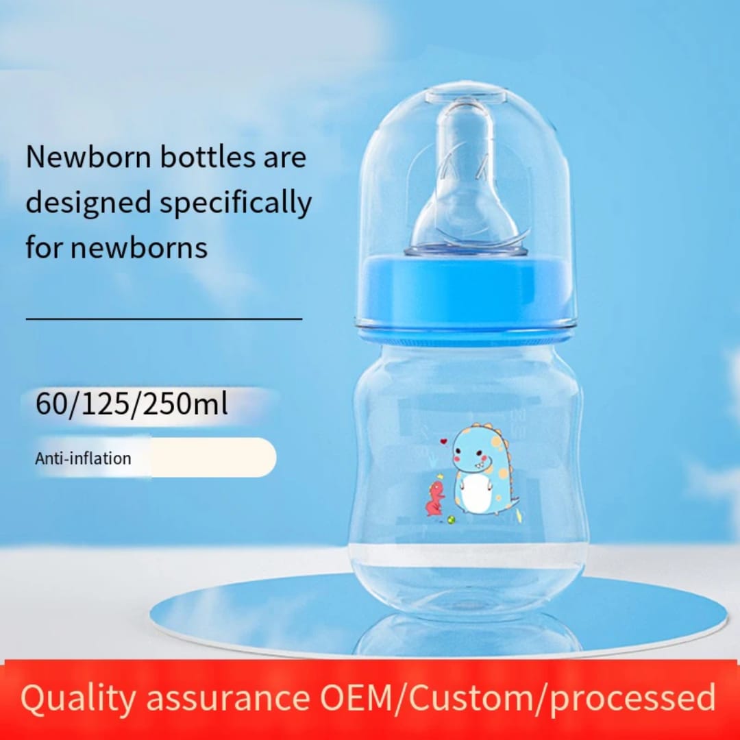 60ML Newborn Baby Milk Bottle Baby Care Feeding Bottle for ease in baby feeding milk or liquids-Gentle Feeding Care