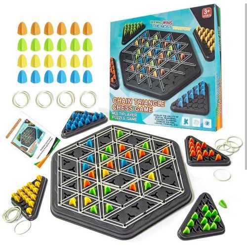 Chain Triangulation Game – an innovative strategy board game that turns screen-free time into brain-boosting fun for the whole family