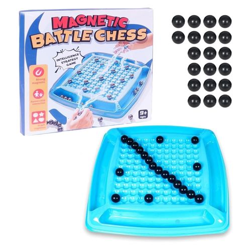 Magnetic battle Chess Set -Fun Family Interactive Games Magnetic Battle Chess Game with Magnetic Stones Board Game