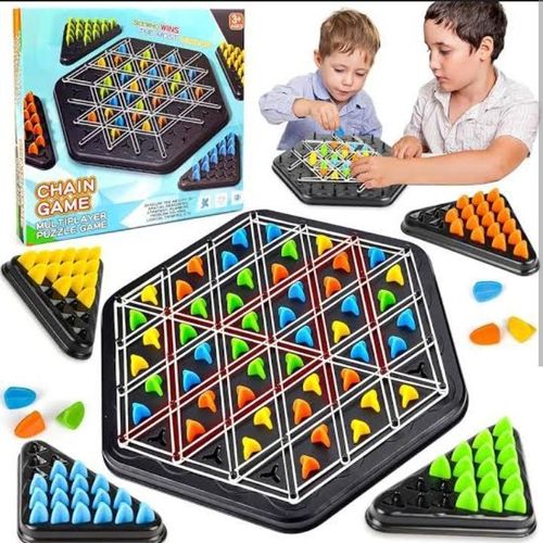Chain Triangulation Game – an innovative strategy board game that turns screen-free time into brain-boosting fun for the whole family