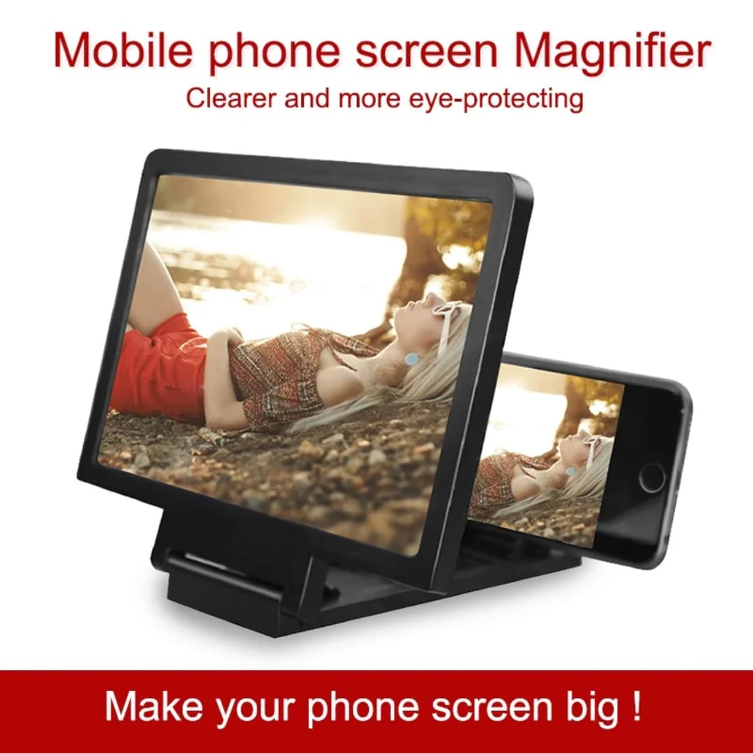 SMART PHONE Screen Magnifier -Transform your smartphone into a personal cinema with this High-Definition 3D Screen Magnifier.