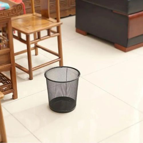 9L Mesh Metal Dustbin -Open Top Waste Bin for Home & Office-Keep your space organized
with this round wastepaper basket .