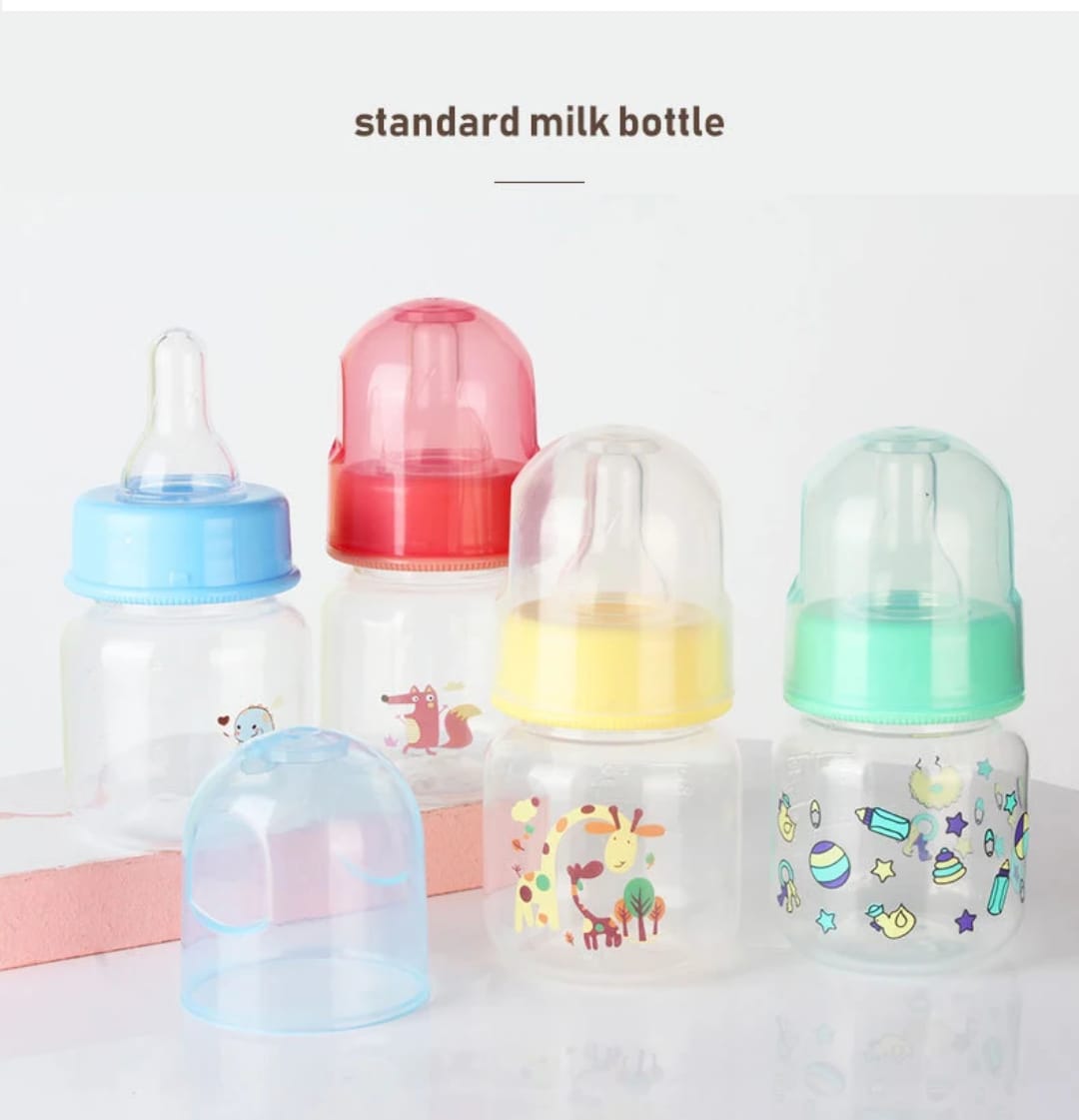 60ML Newborn Baby Milk Bottle Baby Care Feeding Bottle for ease in baby feeding milk or liquids-Gentle Feeding Care
