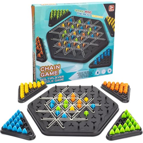 Chain Triangulation Game – an innovative strategy board game that turns screen-free time into brain-boosting fun for the whole family