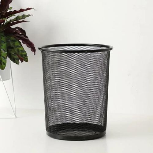 9L Mesh Metal Dustbin -Open Top Waste Bin for Home & Office-Keep your space organized
with this round wastepaper basket .