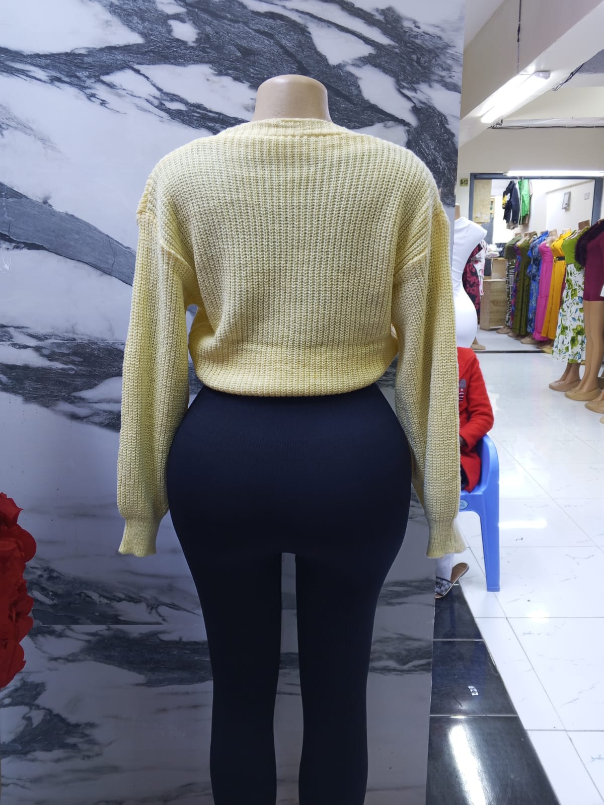 Beautiful Women Sweater Top V Neck with Attached Flowers Free Size Button Down Elegant Knit Blouse Stylish Casual Office Wear Soft Warm Fabric Cardigan Chic Outfit Can Style With Skirts, Trousers