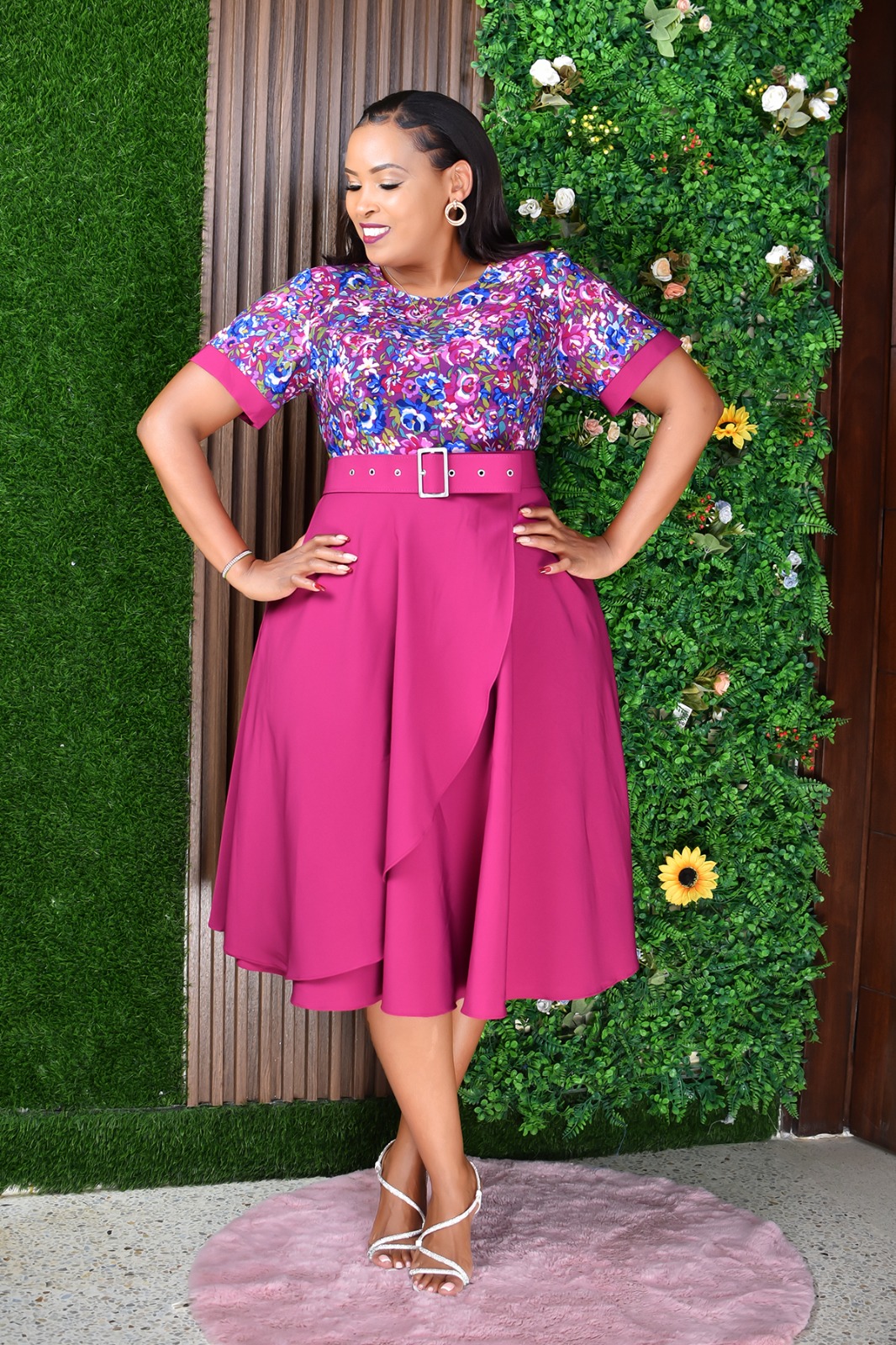 Beautiful Women Maxi Dress Senori Top Quality Overlap Dress Plus Size Elegant Outfit Size 46–54 Stylish Comfortable Casual Church Party Office and Everyday Fashion Wear for Ladies