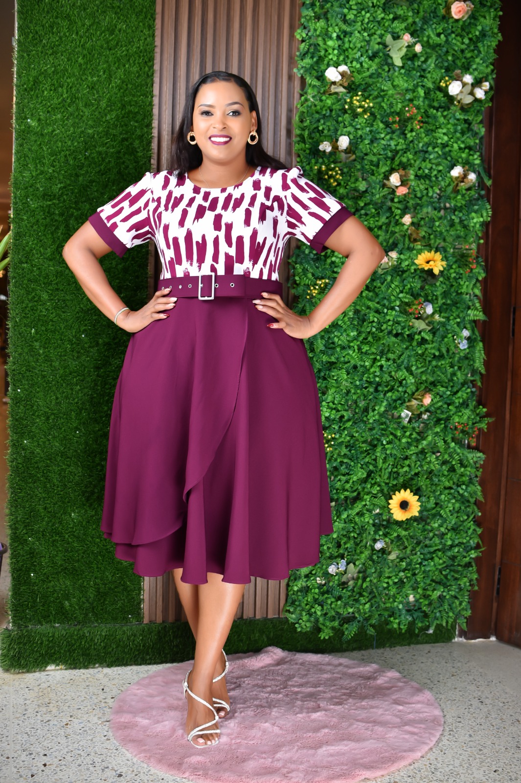 Beautiful Women Maxi Dress Senori Top Quality Overlap Dress Plus Size Elegant Outfit Size 46–54 Stylish Comfortable Casual Church Party Office and Everyday Fashion Wear for Ladies